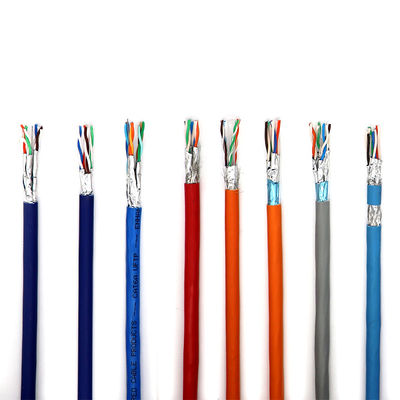 Practical Multicolor UTP Cat5e CCA , 0.95mm Copper Clad Aluminum Cat5e 8 Pairs