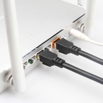 OEM Gigabit Ethernet Cat8 Patch Cable S/FTP 40Gbps 2000MHZ Practical