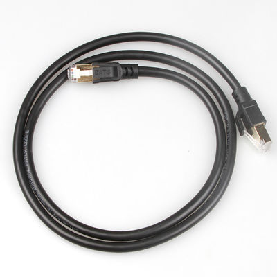 OEM Gigabit Ethernet Cat8 Patch Cable S/FTP 40Gbps 2000MHZ Practical