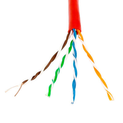 Practical Multicolor UTP Cat5e CCA , 0.95mm Copper Clad Aluminum Cat5e 8 Pairs