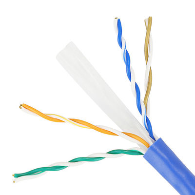 Pure Copper Ethernet Cat6 Lan Cable 1000 Ft CU 4PR 23AWG 0.57mm For Indoor