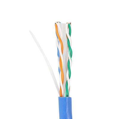 Pure Copper Ethernet Cat6 Lan Cable 1000 Ft CU 4PR 23AWG 0.57mm For Indoor