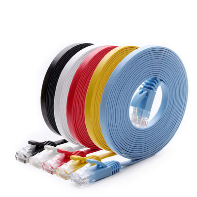 Durable Slim Flat Cat6a Patch Corde High Speed Gigabit Practical