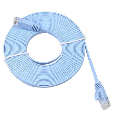Durable Slim Flat Cat6a Patch Corde High Speed Gigabit Practical