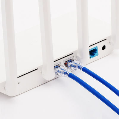 100W PoE+ RJ45 Cable Ethernet Cat6 , Blue Cat6 Gigabit Ethernet Cable
