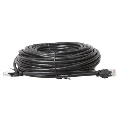 Black LSZH UTP Cat6a Lan Cable With CMG Modular Plug Connector