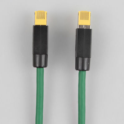 Practical Cat6 Industrial Cable , High Flex Green Cat 6a SFTP Cable