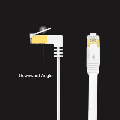 Stable White Flat Cat6 Ethernet Cable , Practical Gigabit Ethernet Cord