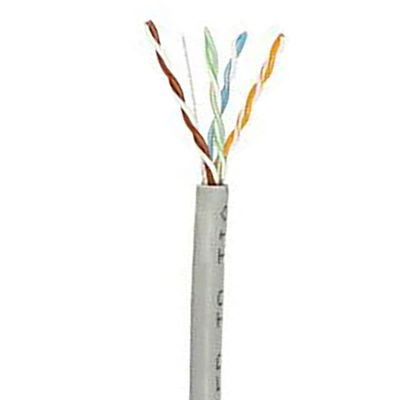 Cat6a 1000 Ft Ethernet Lan Cables 23AWG 0.58mm Solid Copper 500Mzh PVC LSZH Jacket
