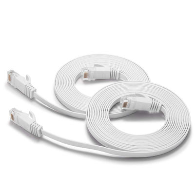 Flat Ultra Slim Cat6 Patch Cables Multipurpose With RJ45 8P8C