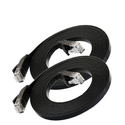 Flat Ultra Slim Cat6 Patch Cables Multipurpose With RJ45 8P8C