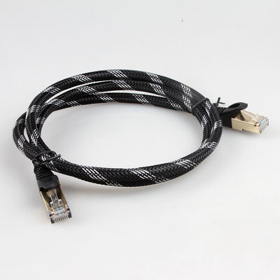 10Gbps Braided Network Cable , RJ45 Cat 7 Cable For Gigabit Ethernet