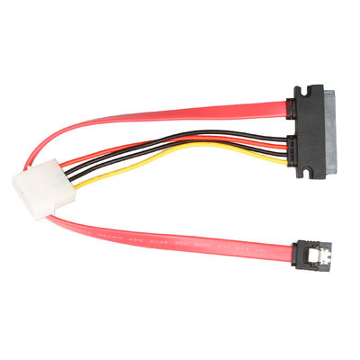 ROHS SATA III Data Wire Harness Cable SATA 7+15Pin 22Pin To SATA 7Pin+4Pin