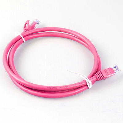 26AWG FTP UTP Cat6a Patch Cord 4 Pair Red Color Multipurpose