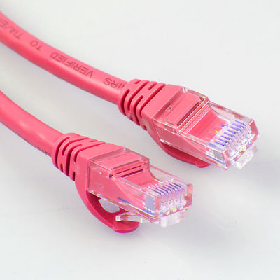 26AWG FTP UTP Cat6a Patch Cord 4 Pair Red Color Multipurpose