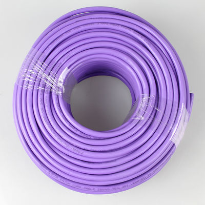 Purple Practical Cat 7 Ethernet Cable Roll , 1000FT Cable Ethernet Cat 7 SFTP