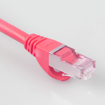Direct Burial 6 Ft Cat7 Patch Cord Heavy Duty Waterproof 26AWG 10Gb Red