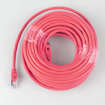 Direct Burial 6 Ft Cat7 Patch Cord Heavy Duty Waterproof 26AWG 10Gb Red