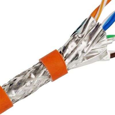 PVC Jacket Ethernet Cat7 Lan Cable HDPE Insulation Bare Copper
