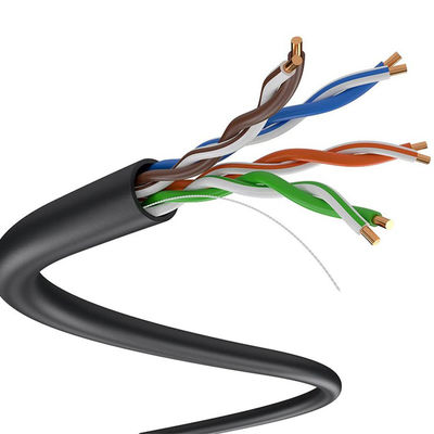 24AWG LSZH Low Smoke Cat5e Cable , Zero Halogen Cat5e External Cable 305m