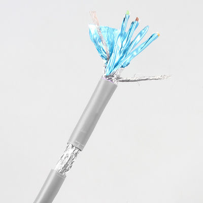 Shielded Twisted Pair Network Cat 7 Cable 100meters 305m Gray Color