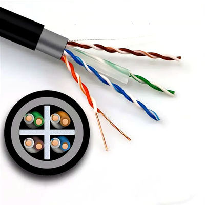 Double Sheath Cat6 Lan Cable UTP Network Pure Copper For Outdoor