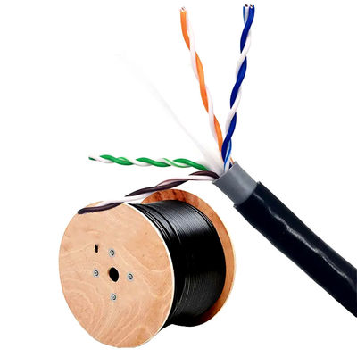 Double Sheath Cat6 Lan Cable UTP Network Pure Copper For Outdoor